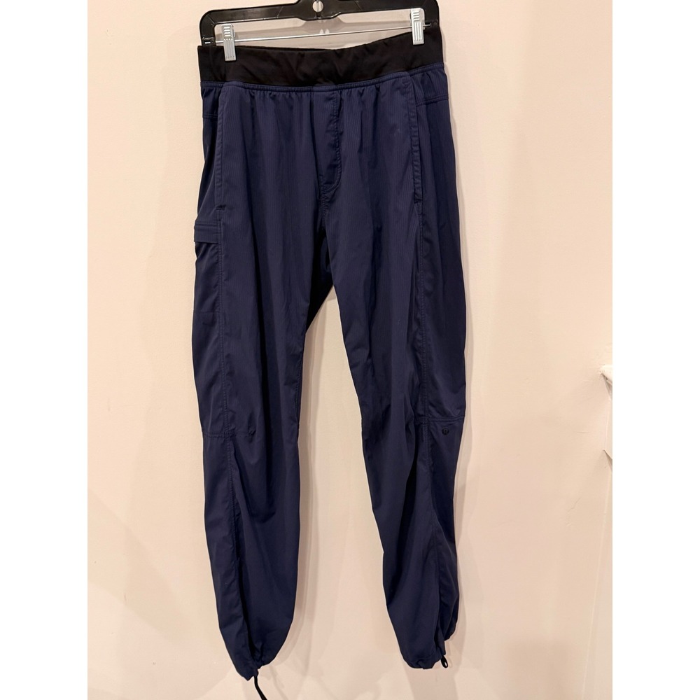 Lululemon Beyond the Studio Jogger Navy Blue Blackβ Waistband Size 8 Cargo Pants